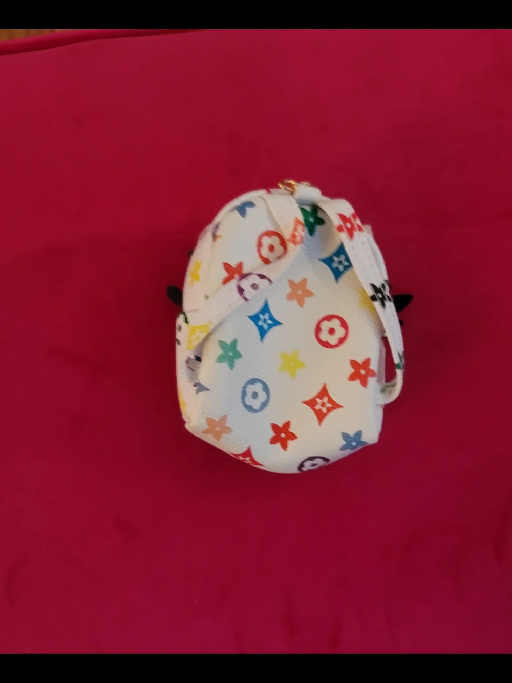 Owl Coin Purse - White Multicolor